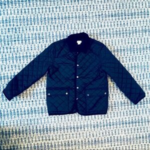 Boy Crewcuts Navy Quilted Barn Jacket Sz10
